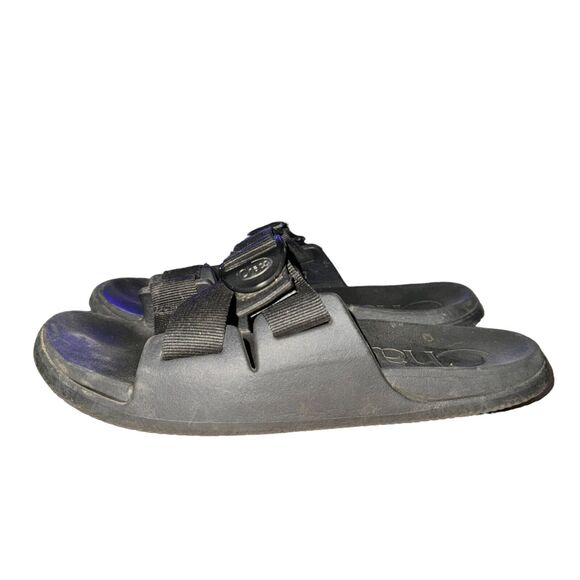 Chaco Chillos Slide Women's Size 7 Black Adjustable Strap Sandals Slip On Shoes - Picture 4 of 10
